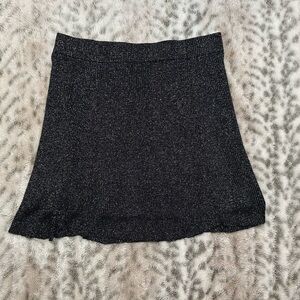 Xhilaration skirt women elastic waist silver/black